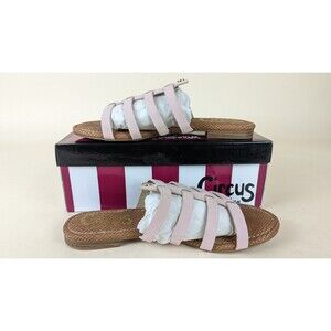Circus NY Sam Edelman Colby Slides Sandals Womens 8 M Pink Flats Shoes NWB